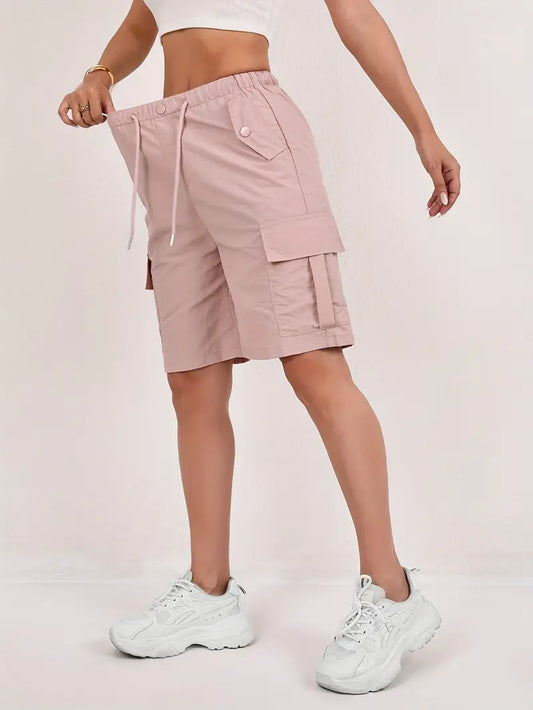 Quick Dry Mid Thigh Cargo Shorts – view 2