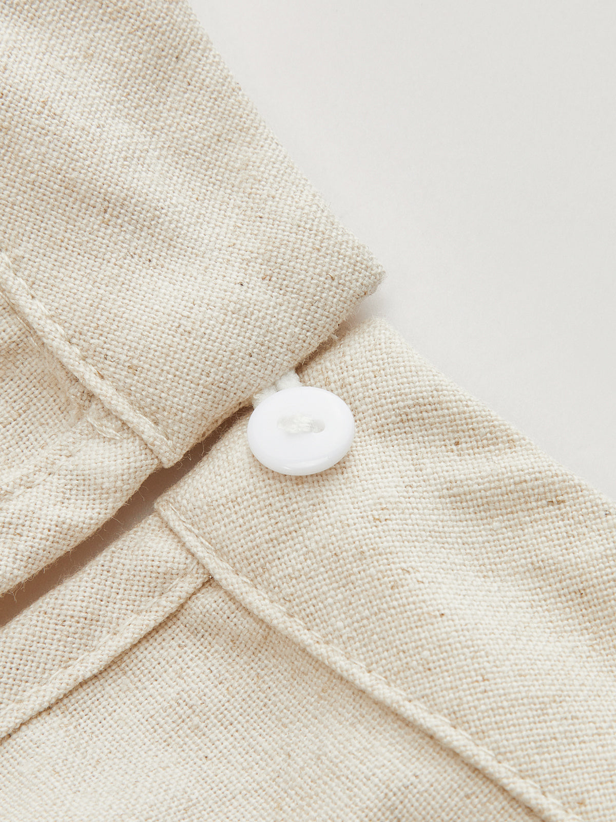 Beige Linen Blend Crop Top & Wide Leg Pants Set – view 8