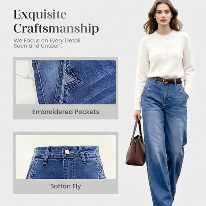 Retro High Waisted Wide Leg Jeans – view 10
