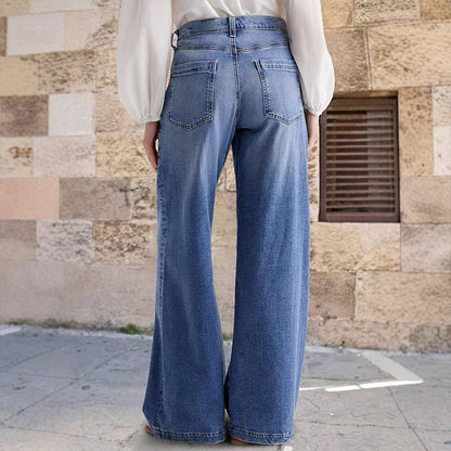Retro High Waisted Wide Leg Jeans – view 6