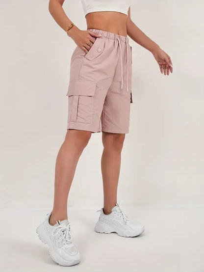 Quick Dry Mid Thigh Cargo Shorts – view 4