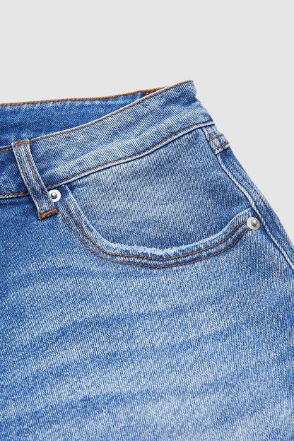 Mid Rise Straight Leg Jeans – view 8