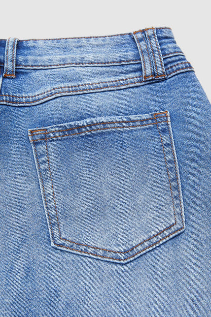 Mid Rise Straight Leg Jeans – view 9