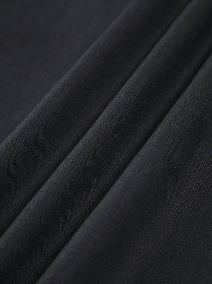 Black Linen Blend Knotted Cami Midi Dress – view 4