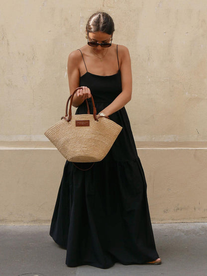 Open Back Low Neck Maxi Dress – view 5