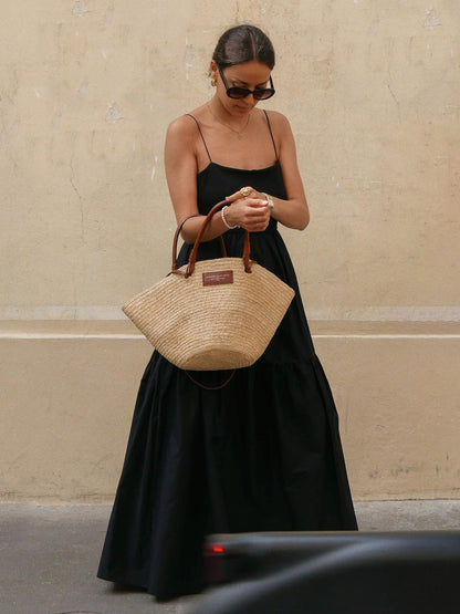Open Back Low Neck Maxi Dress – view 4