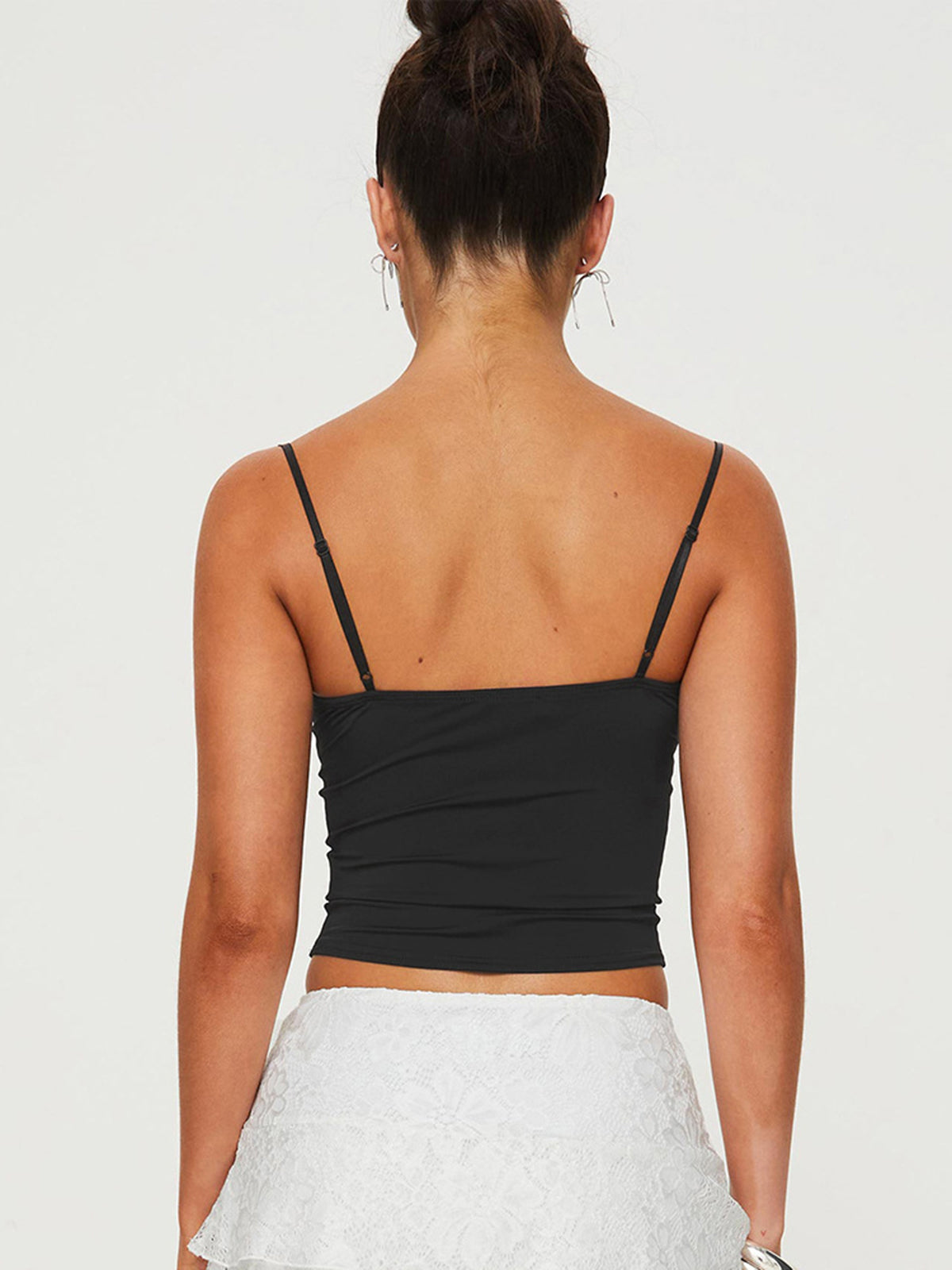 Black Bow Detail Cami Top – view 4