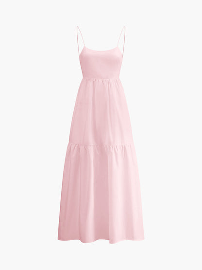Open Back Low Neck Maxi Dress – view 9