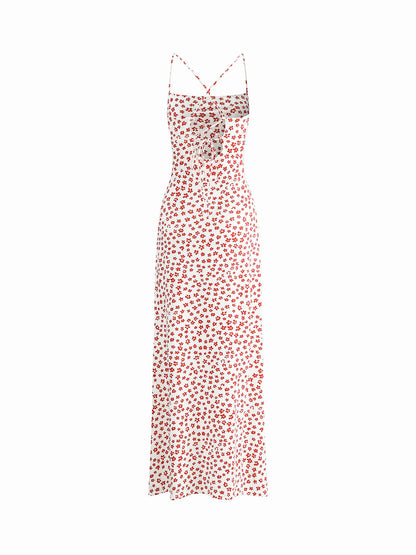 Strappy Floral Crisscross Maxi Sundress – view 3