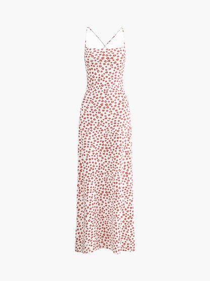 Strappy Floral Crisscross Maxi Sundress – view 2