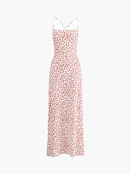 Strappy Floral Crisscross Maxi Sundress – view 2