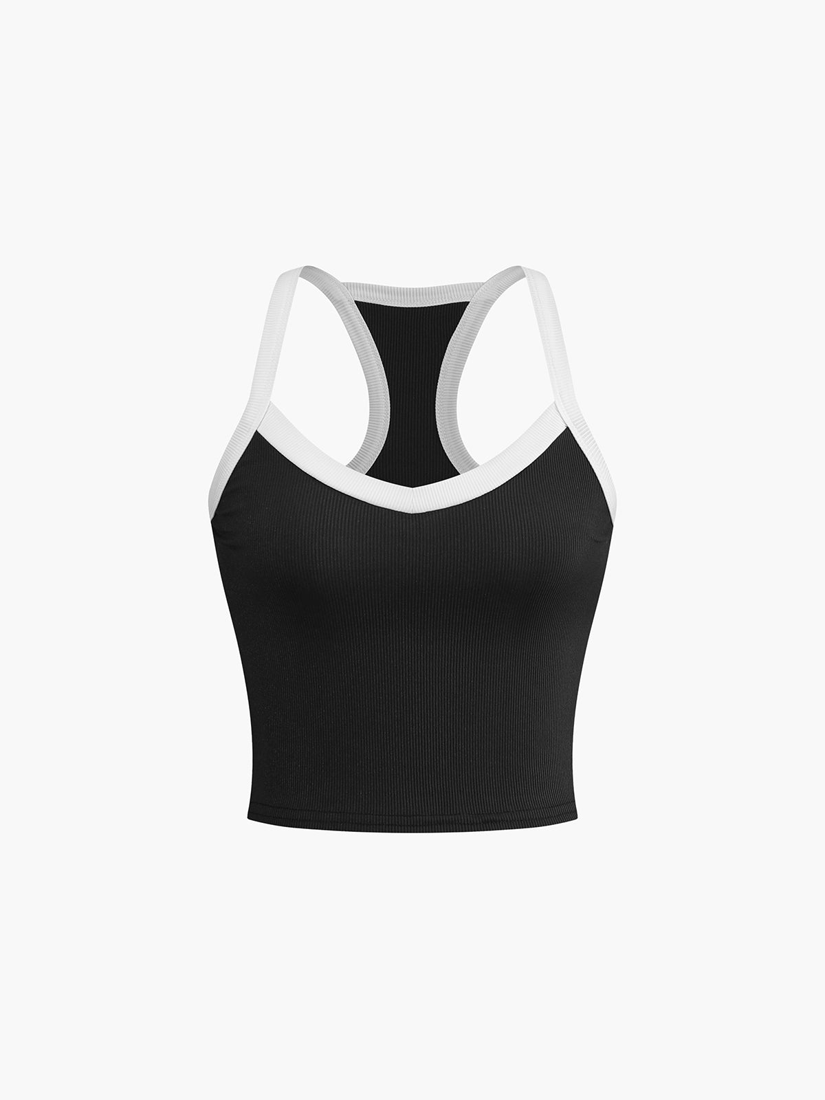 Black Sweetheart Contrast Cami Top – view 3