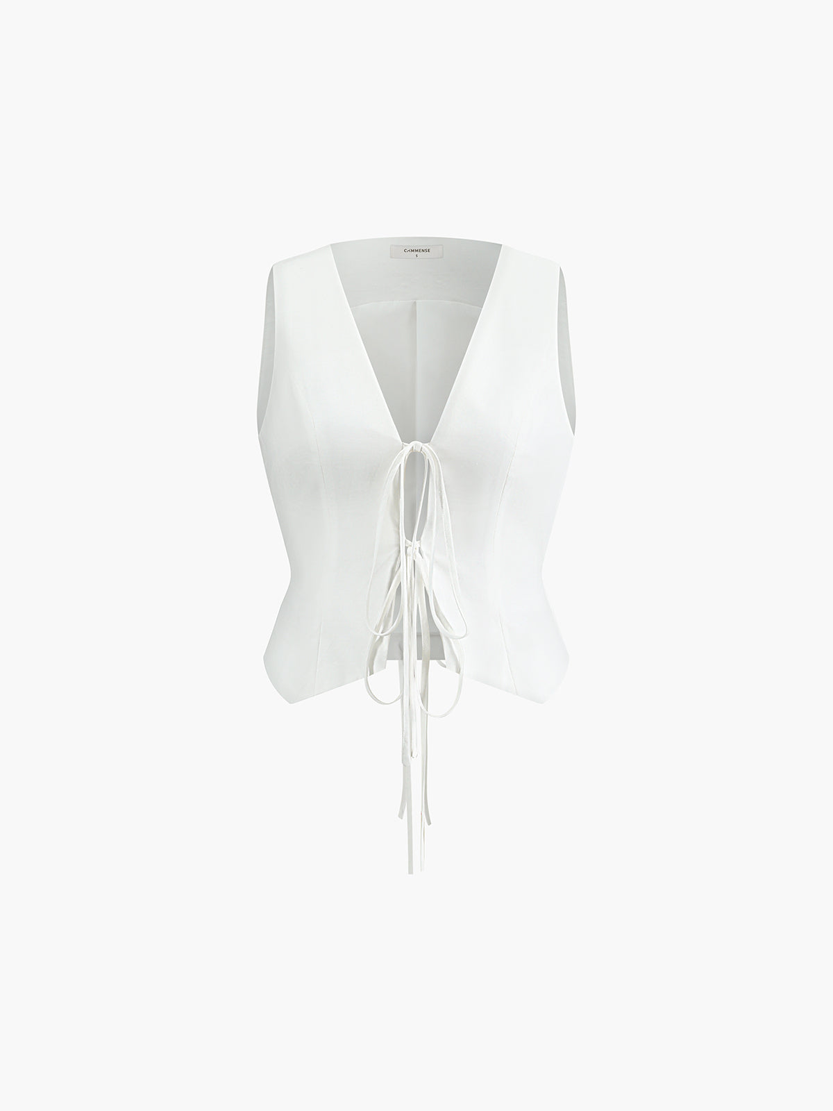 Tie-Detail Cropped Vest – view 6