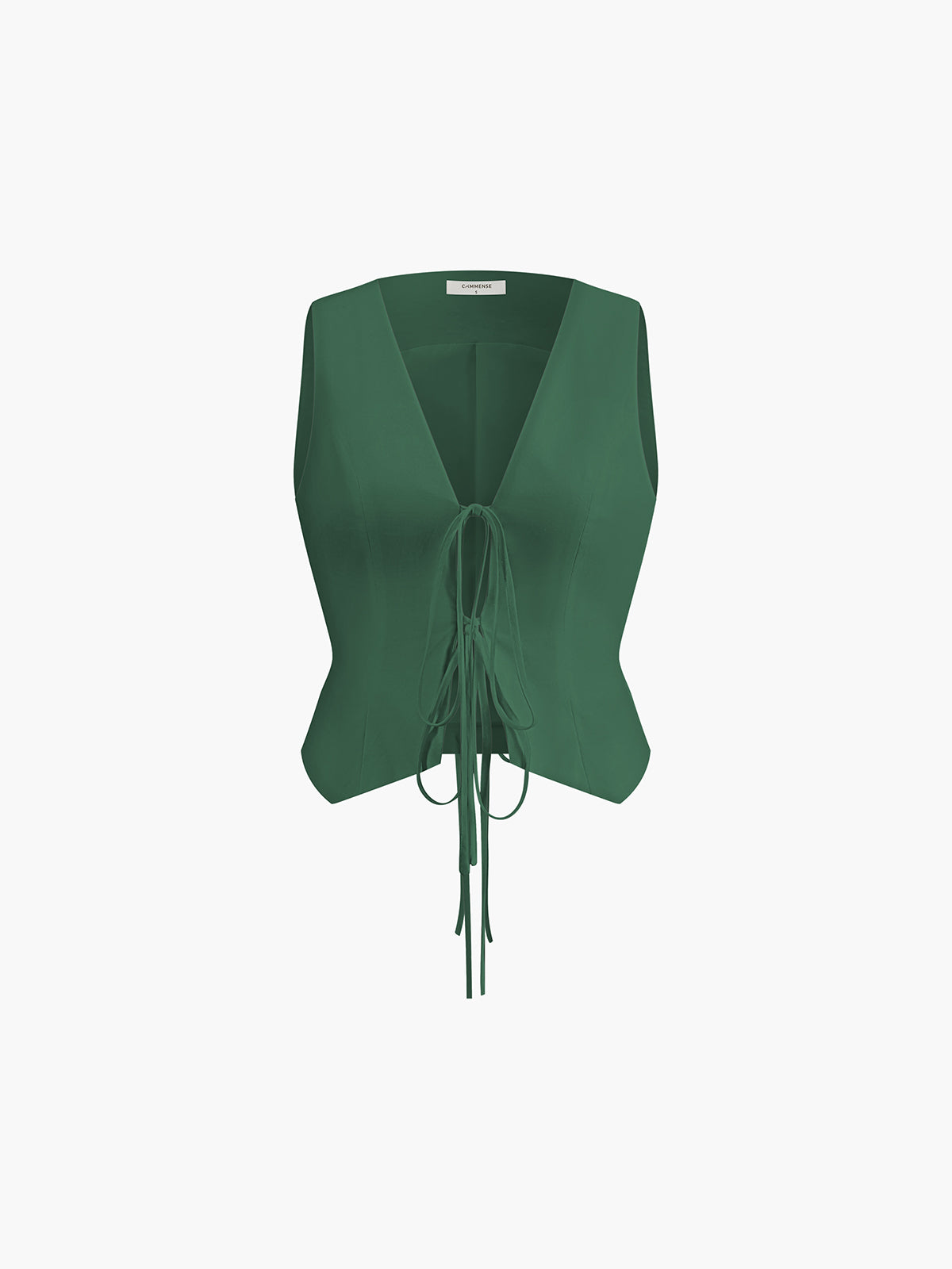 Tie-Detail Cropped Vest – view 8