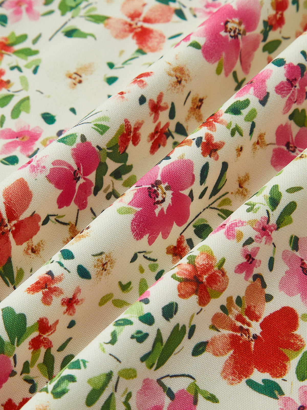 Floral Print Trim Cami Midi Dress – view 8