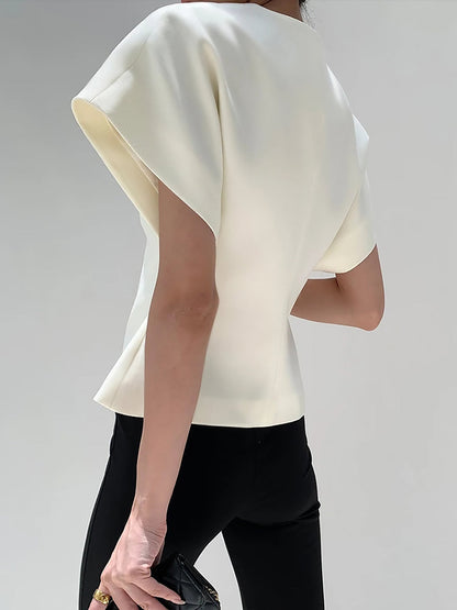 Sleeveless V-Neck Button-Down Blouse – view 4