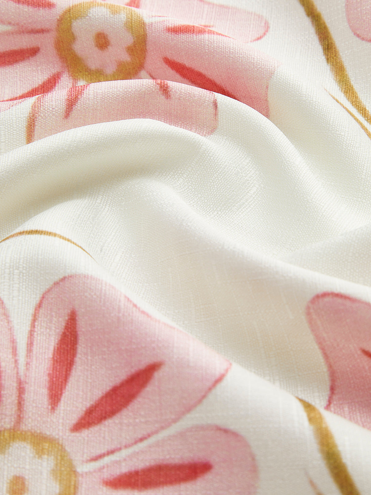 White Printed Linen Blend Mini Dress – view 8