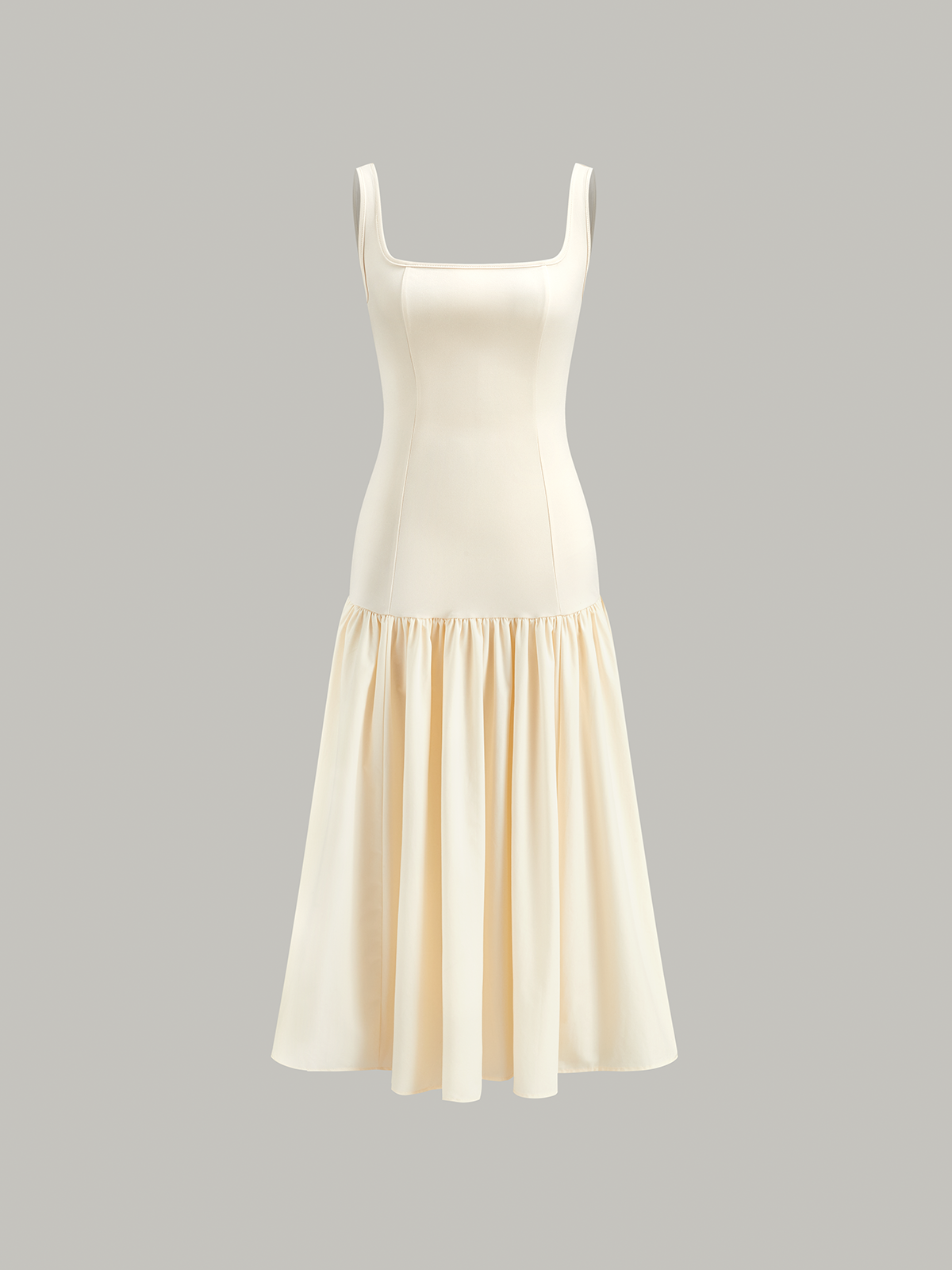 Apricot Ruffle Cami Midi Sundress – view 5