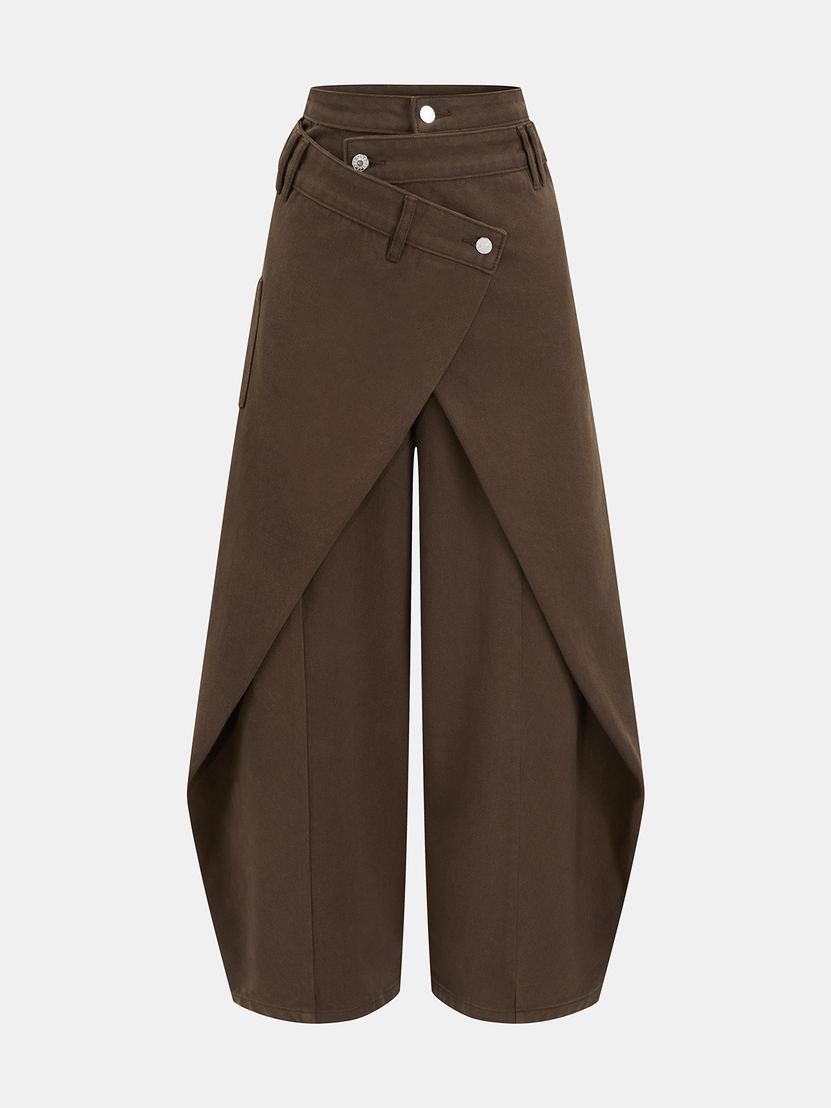 Cross-Front Wide Leg Jeans – view 6