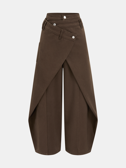 Cross-Front Wide Leg Jeans – view 6