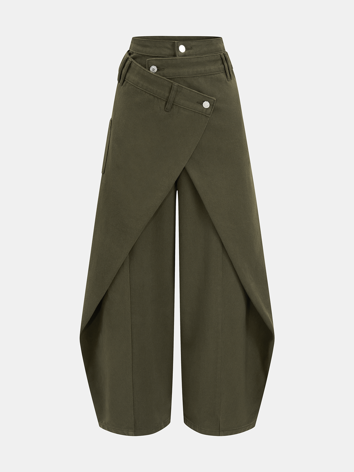 Cross-Front Wide Leg Jeans – view 7