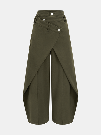 Cross-Front Wide Leg Jeans – view 7
