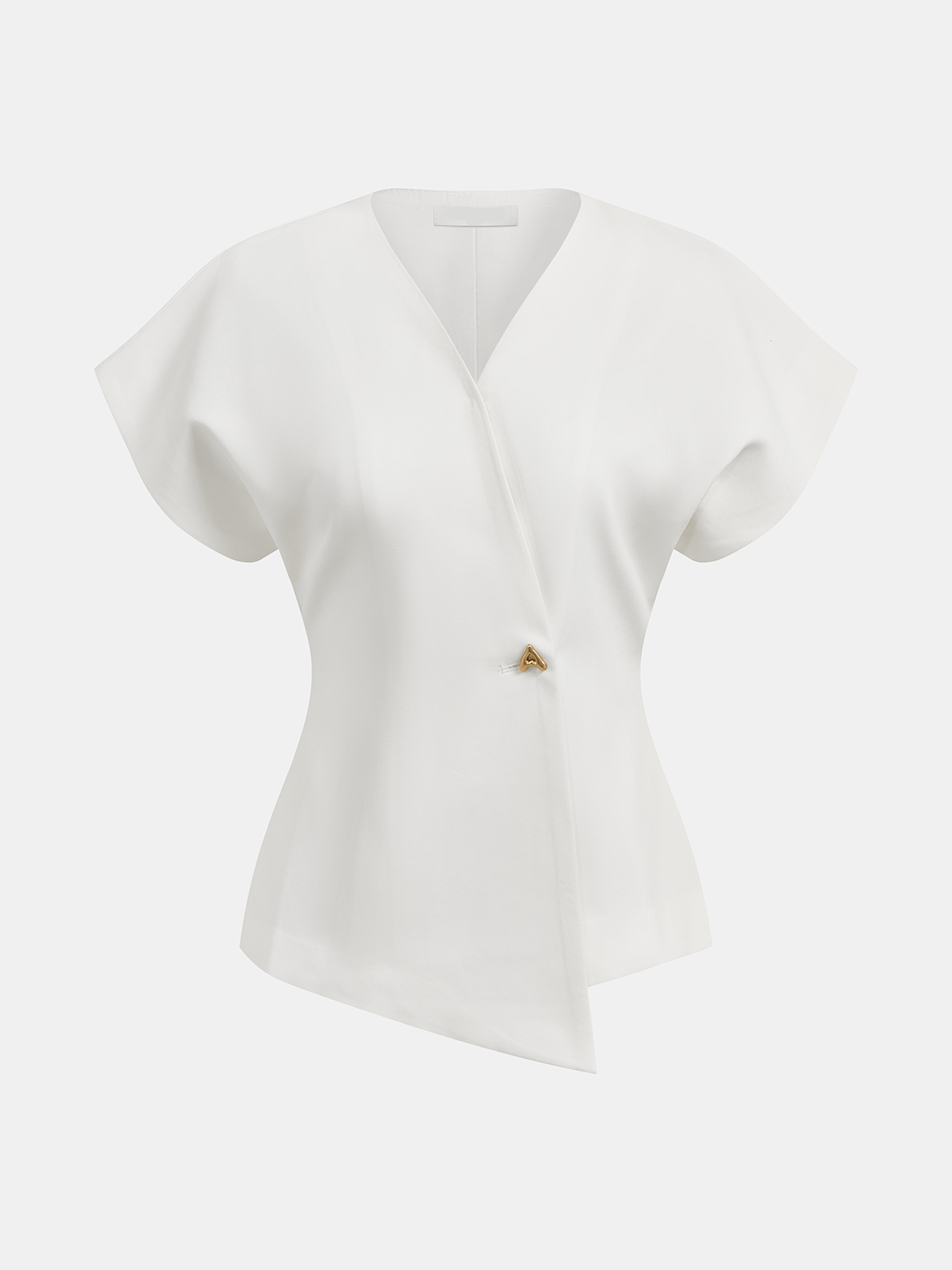 Sleeveless V-Neck Button-Down Blouse – view 5
