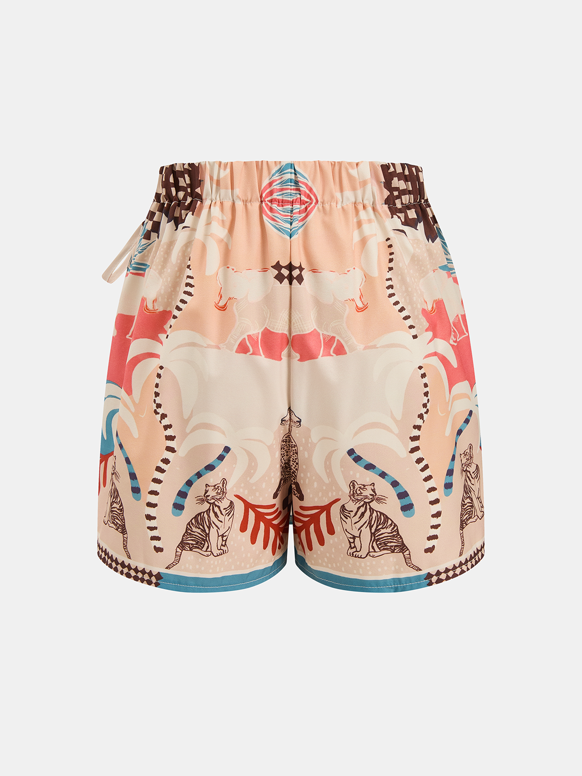 Animal Print Tie-Waist Wrap Skort – view 2