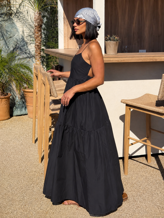 Open Back Low Neck Maxi Dress – view 2