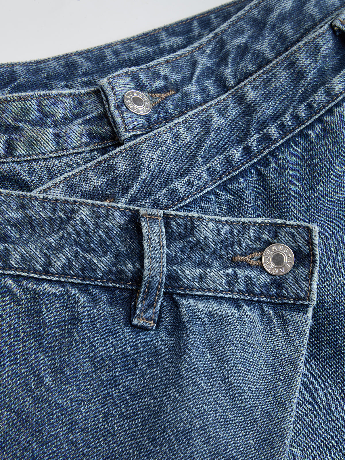 Cross-Front Wide Leg Jeans – view 4