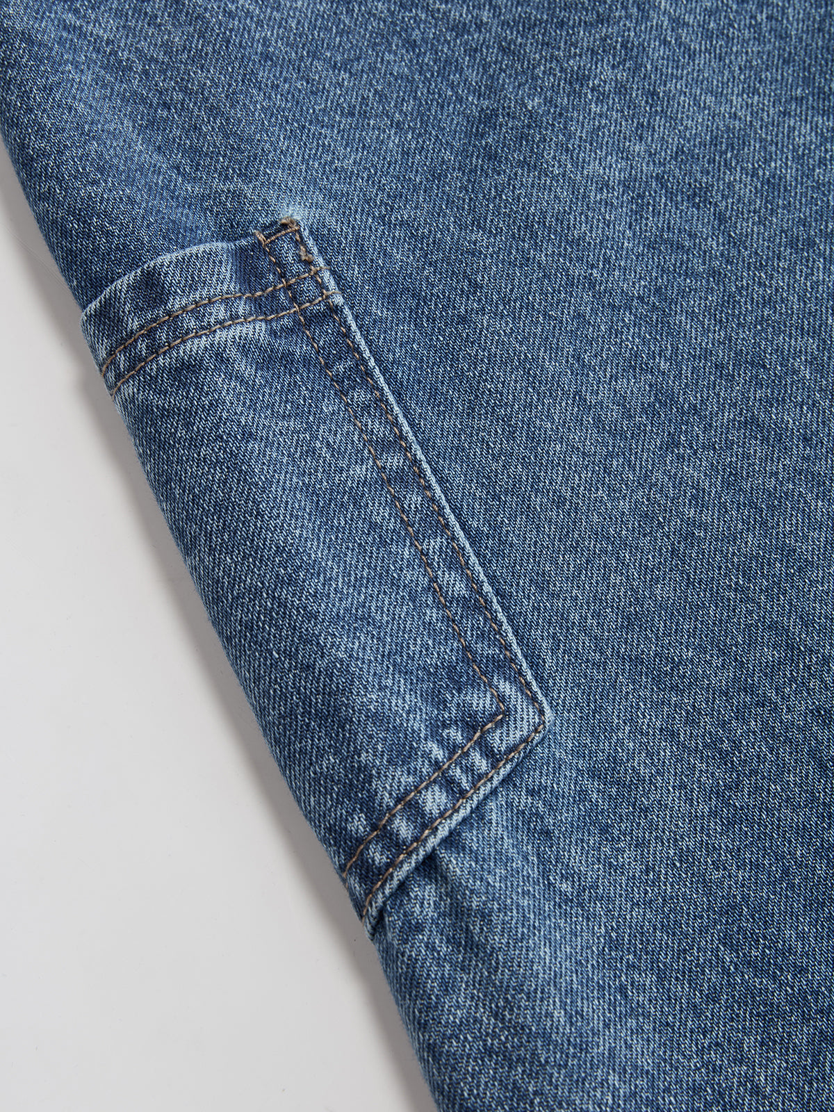 Cross-Front Wide Leg Jeans – view 5