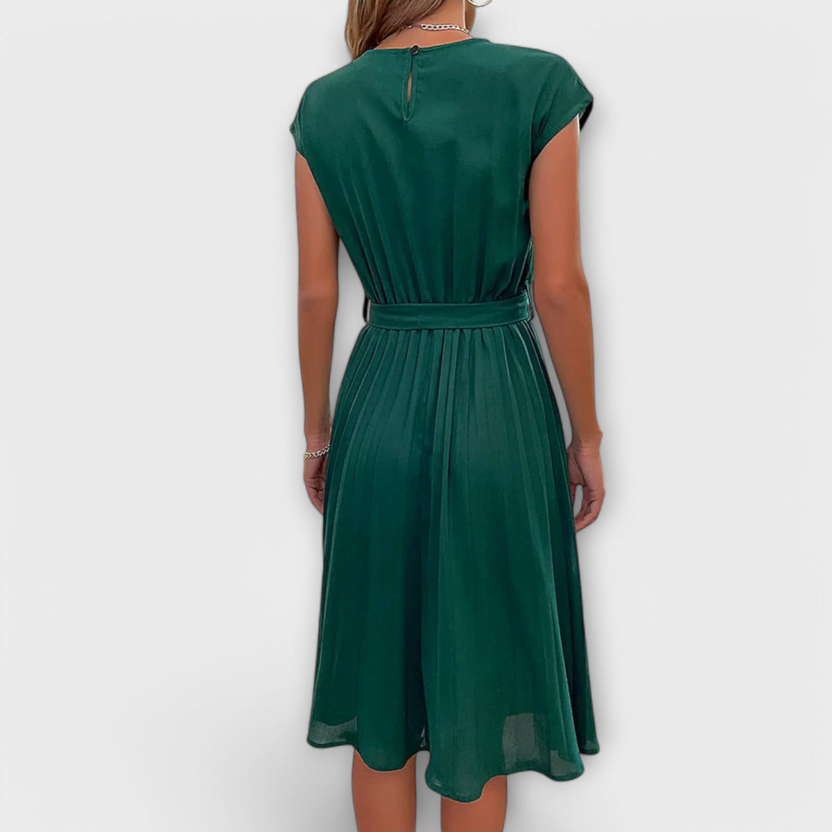 Pleated Relaxed Midi Dress – view 5