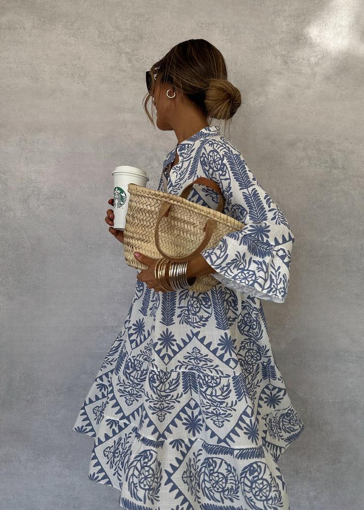 V-Neck 3/4 Sleeve Shift Dress – view 4