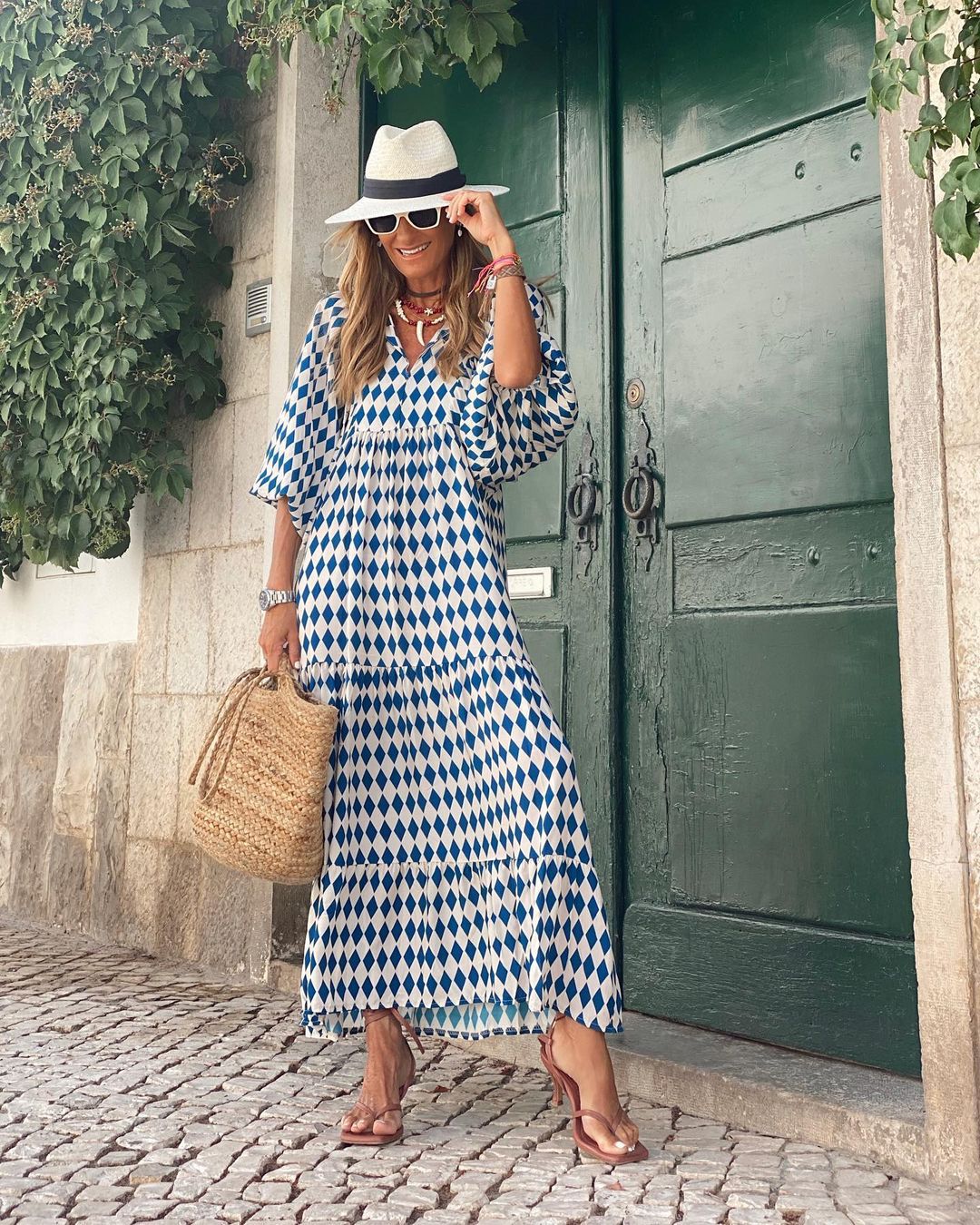 Boho V-Neck Maxi Dress – view 8