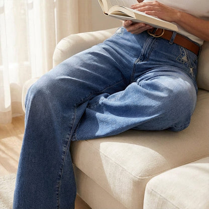 Retro High Waisted Wide Leg Jeans – view 8