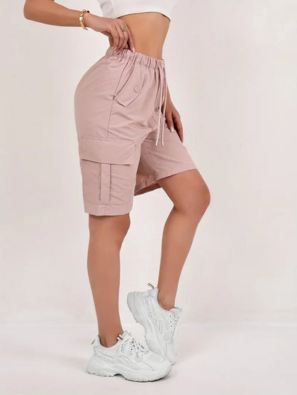 Quick Dry Mid Thigh Cargo Shorts – view 6
