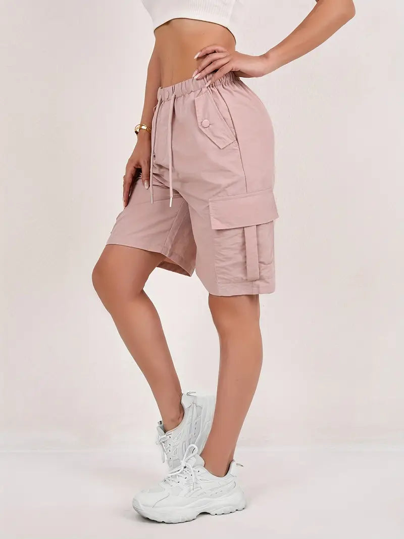 Quick Dry Mid Thigh Cargo Shorts – view 5