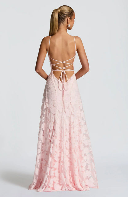 Cross Back Flowing Maxi Dress – view 12