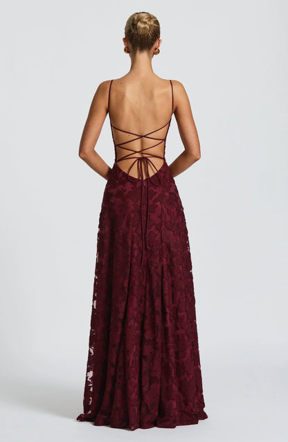 Cross Back Flowing Maxi Dress – view 4