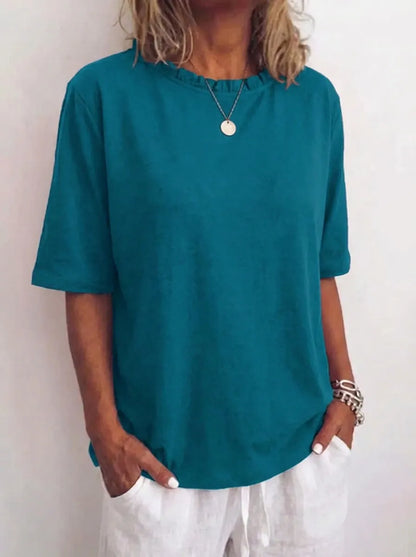 Relaxed Loose Fit Blouse – Dark Blue